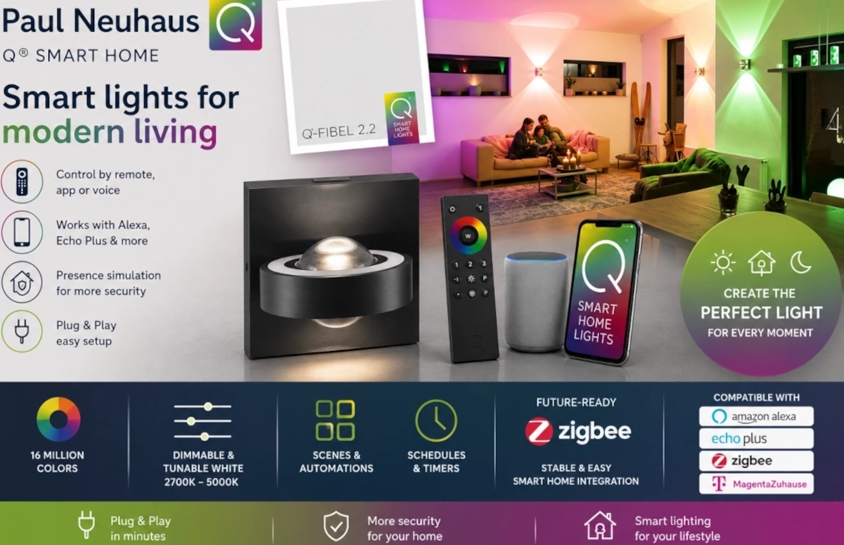 Paul Neuhaus Q® Smart Home – slimme verlichting voor het moderne huis