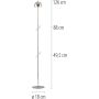 Paul Neuhaus BELLIS 19245-17 Staande lamp 1x2,5W/LED 3000k 240lm ip54