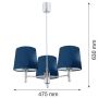 Argon BOLZANO 1381 Kroonluchter 3x15W/E27 IP20