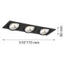 Argon OLIMP 1329 Inbouwspot 3x6W/G9 IP20