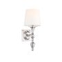 Cosmolight AUSTIN W01118NI-WH Wandlamp 1x40W/E14 IP20