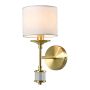 Cosmolight SUTTON W01845BR-WH Wandlamp 1x25W/E14 ip20