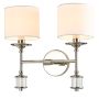 Cosmolight SUTTON W02477NI-WH Wandlamp 2x25W/E14 ip20