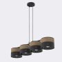 Emibig KARBON 1653/4 Hanglamp 4x15W/E27 IP20
