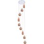 AZzardo AMBER MILANO 9 AZ3134 Hanglamp 9x40W/G9 IP20