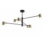 Zuma Line PEDRO PEN4104-6GD+BK Plafondlamp ip20