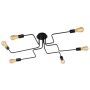 Lucide LESTER 21112/06/30 Plafondlamp 6x40w/e27 ip20