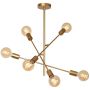 Lucide LESTER 21119/06/02 Plafondlamp 6x40w/e27 ip20
