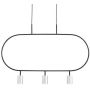 Altavola Design Luna LPL338-SL Hanglamp 3x3W/LED 3000K 720lm IP20