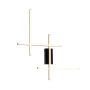 Zuma Line EDGE 22009W4-BK/GD Wandlamp 1x32W/LED 3000K|4000K|6000K 1350lm IP20