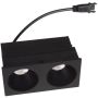 Maxlight MODULAR HM180 2L Inbouwspot 2x6w/led 3000k 400lm ip20