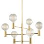 Italux Veva MDM3339/6 GD Plafondlamp 6x40W/E27 IP20