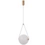 Italux Rastia PND-34361-L-HBR-OPAL Hanglamp 1x12W/LED 3000K 1300lm IP20