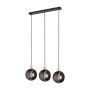 TK Lighting CYKLOP BLACK 2753 Hanglamp 3x60W/E27