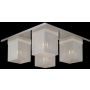 Italux Helios MX102916-4A Plafondlamp 4x25W/G9 IP20