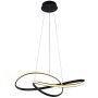 Italux Consa PND-19221C-BK Hanglamp 1x40W/LED 3000K/4000K/6000K 3400lm IP20