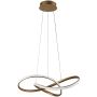 Italux Consa PND-19221C-GD Hanglamp 1x40W/LED 3000K/4000K/6000K 3400lm IP20