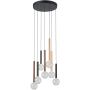 Italux Alinos PND-24019-7A-BK Hanglamp 7x28W/LED 3000K 2205lm IP20