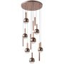 Italux Camino PND-24038-12A-COPP Hanglamp 12x60W/LED 3000K 2469lm IP20