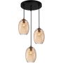 Italux Novala PND-3031-3A-BRO-AMB Hanglamp 3x40W/E27 IP20