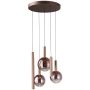 Italux Camino PND-24038-5A-COPP Hanglamp 5x30W/LED 3000K 2136lm IP20