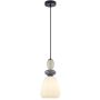 Italux Domali PND-36816-1D-BK-WH Hanglamp 1x40W/E27 IP20