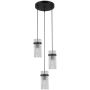 Italux Merto PND-40930-3A-BK Hanglamp 3x40W/E14 IP20