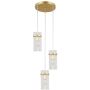 Italux Merto PND-40930-3A-GD Hanglamp 3x40W/E14 IP20
