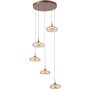 Italux Tenele PND-24028-5A-COPP Hanglamp 5x35W/LED 3000K 1514lm IP20
