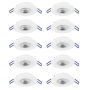 Eglo GEDREZ 300187 Inbouwspot 10x4.9W/LED 2700K, 4000K, 6500K 5200lm ip20