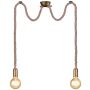 Trio ROPE 310100204 Hanglamp 2x60w/e27 ip20