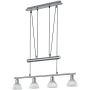 Trio LEVISTO 371010407 Hanglamp 4x40w/e14 3000k 400lm ip20