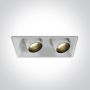 One Light The Recessed Cylinders 51211C/W/W Inbouwspot 2x11W/LED 3000K 820lm IP20