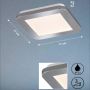 Fischer&Honsel Gotland 21231 Plafondlamp 1x8.5W/LED 3000K 1100 lm IP44