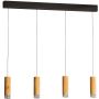 Fischer&Honsel SHINE-WOOD 61132 Hanglamp 4x5,26w/led 2700k 2552lm ip20