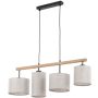 TK Lighting DEVA 6108 Hanglamp 4x15W/E27
