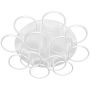 Altavola Design Ledowe okręgi LA078/CE_12_in_3k_white Plafondlamp 12x144W/LED 3000K 8600lm IP44