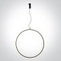 One Light Decorative 63152C/B/W Hanglamp 1x40W/LED 3000K 2800lm IP20