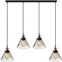 Altavola Design NEW YORK LOFT LA034/CL4_smoky Hanglamp 4x40W/E27 IP20