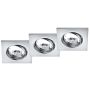 Trio JURA 650000306 Inbouwspot 3x15w/gu10 ip20