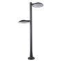 Italux PIOMBINO 669150/BK-9 Vloerlamp 2x24W/LED 1875LM IP44