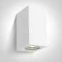 One Light Outdoor Cube 67142K/W Wandlamp 2x6W/GU10 IP65