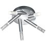 Trio BOLSA 682410506 Plafondlamp 5x3.1w/led 3000k 310lm ip44