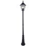 Lutec LONDON SOLAR 6951301189 Straatlantaarn 3x6w/ 2700k 300lm ip44