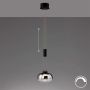 Fischer&Honsel Arosa 60986 Hanglamp 1x9W/LED 2700K 950 lm IP20