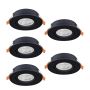 Eglo BARRANCO 902266 Inbouwspot 5x4.5W/LED 2700K, 4000K, 6500K 5X450lm ip20