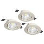 Eglo SALICETO 900746 Inbouwspot 3x6W/LED 2700K 1350lm IP20