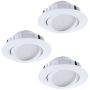 Eglo PINEDA 95851 Inbouwspot 3x6W/LED 500LM