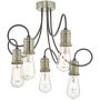 Dar Lighting ALZBET ALZ5475 Plafondlamp 5x60W/E27