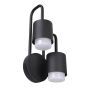 Italux SORANO C49-2/BK-9 Wandlamp 2x6W/LED 1550LM IP44